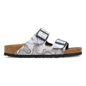 Women's Birkenstock Arizona Birko-Flor 1026556 Color: Black/White