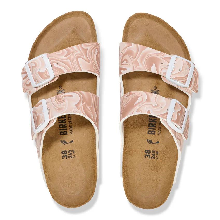 Women's Birkenstock Arizona Birko-Flor Narrow 1026571 Color: New Beige