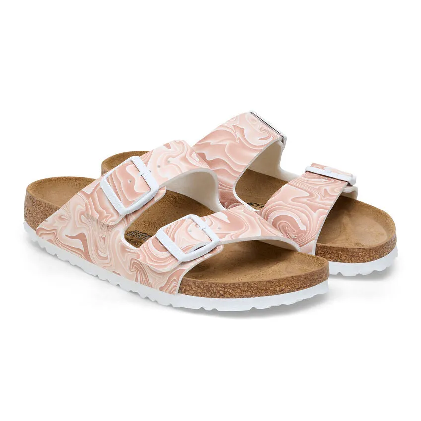 Women's Birkenstock Arizona Birko-Flor Narrow 1026571 Color: New Beige