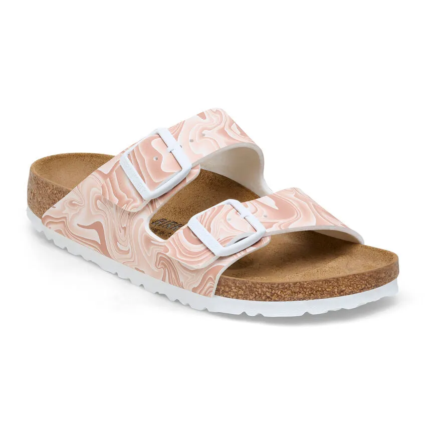 Women's Birkenstock Arizona Birko-Flor Narrow 1026571 Color: New Beige