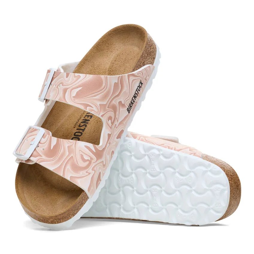 Women's Birkenstock Arizona Birko-Flor Narrow 1026571 Color: New Beige