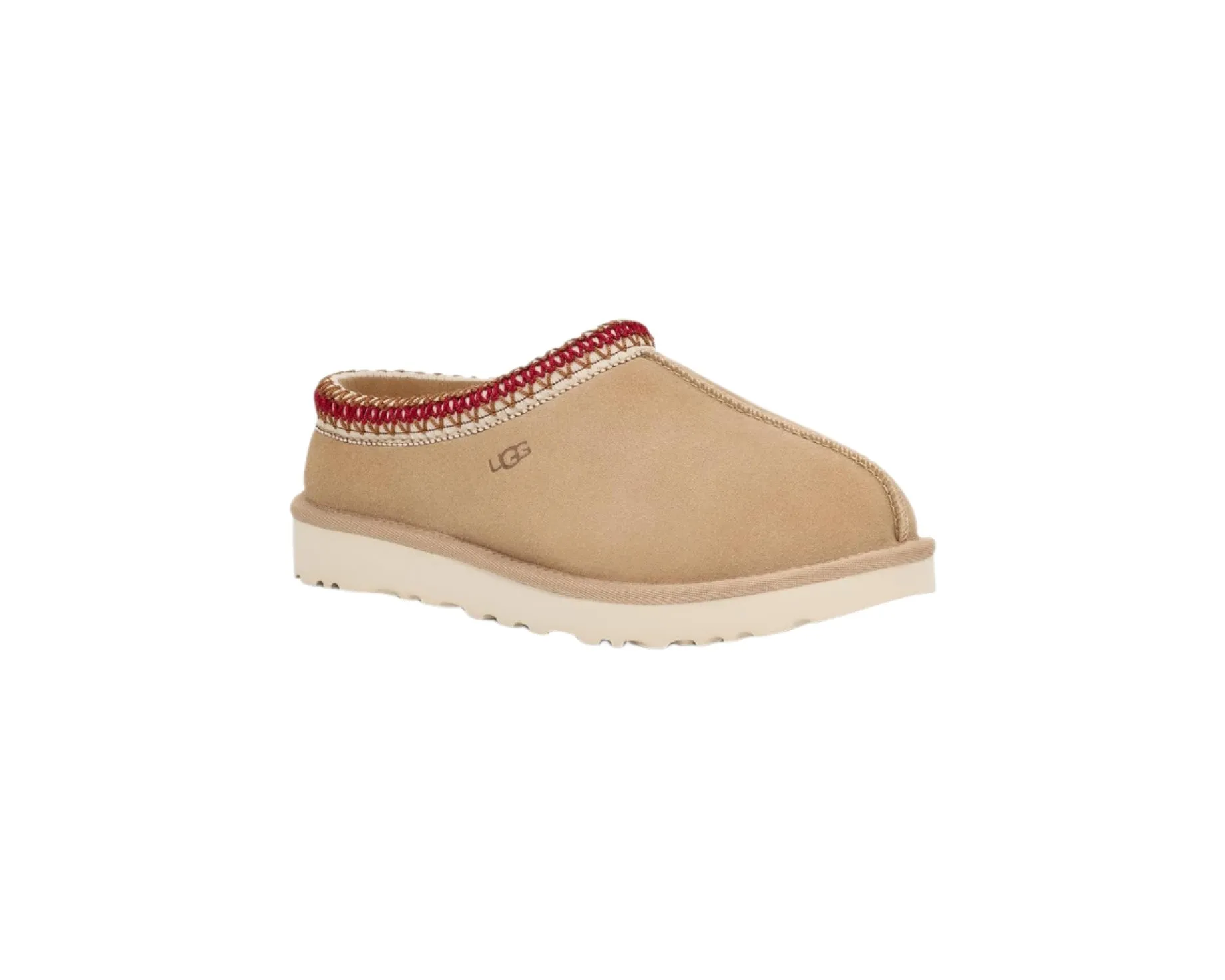 WOMEN'S UGG TASMAN SLIPPER | SAND / DARK CHERRY