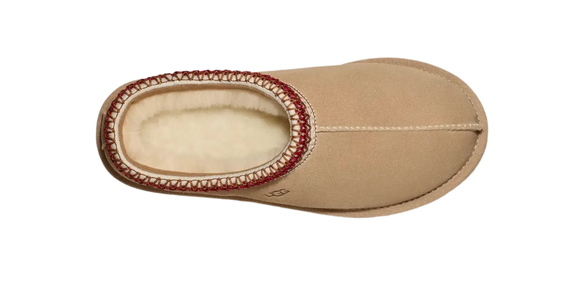 WOMEN'S UGG TASMAN SLIPPER | SAND / DARK CHERRY