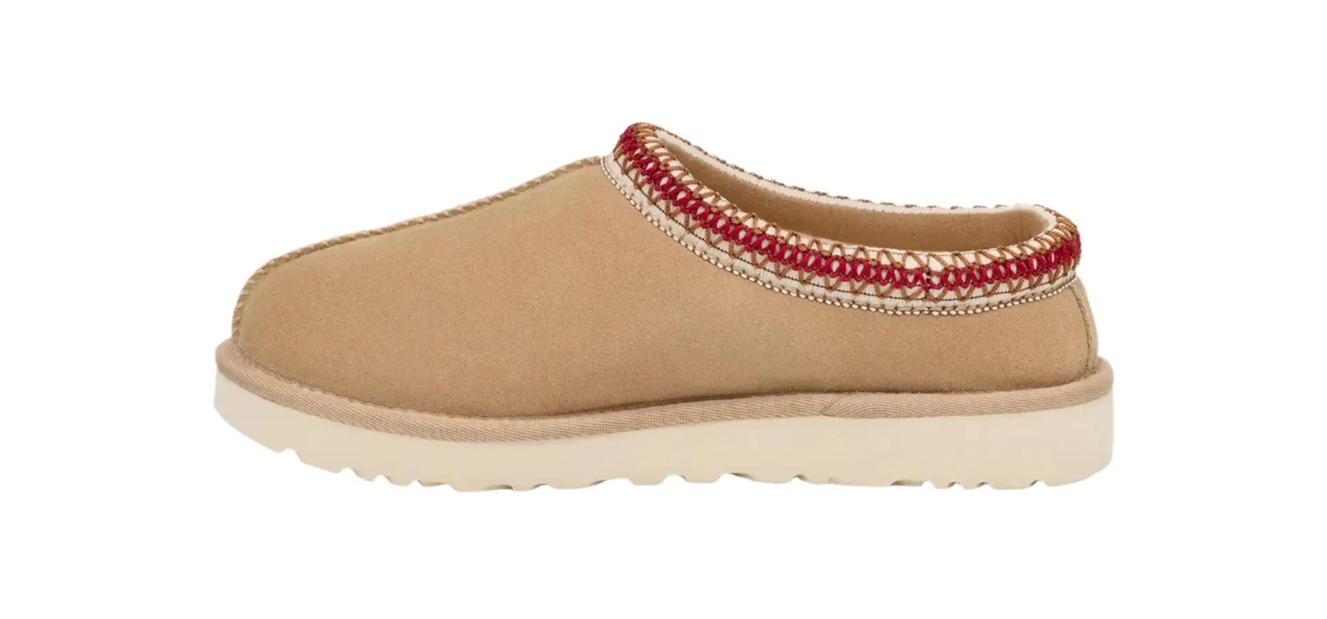 WOMEN'S UGG TASMAN SLIPPER | SAND / DARK CHERRY