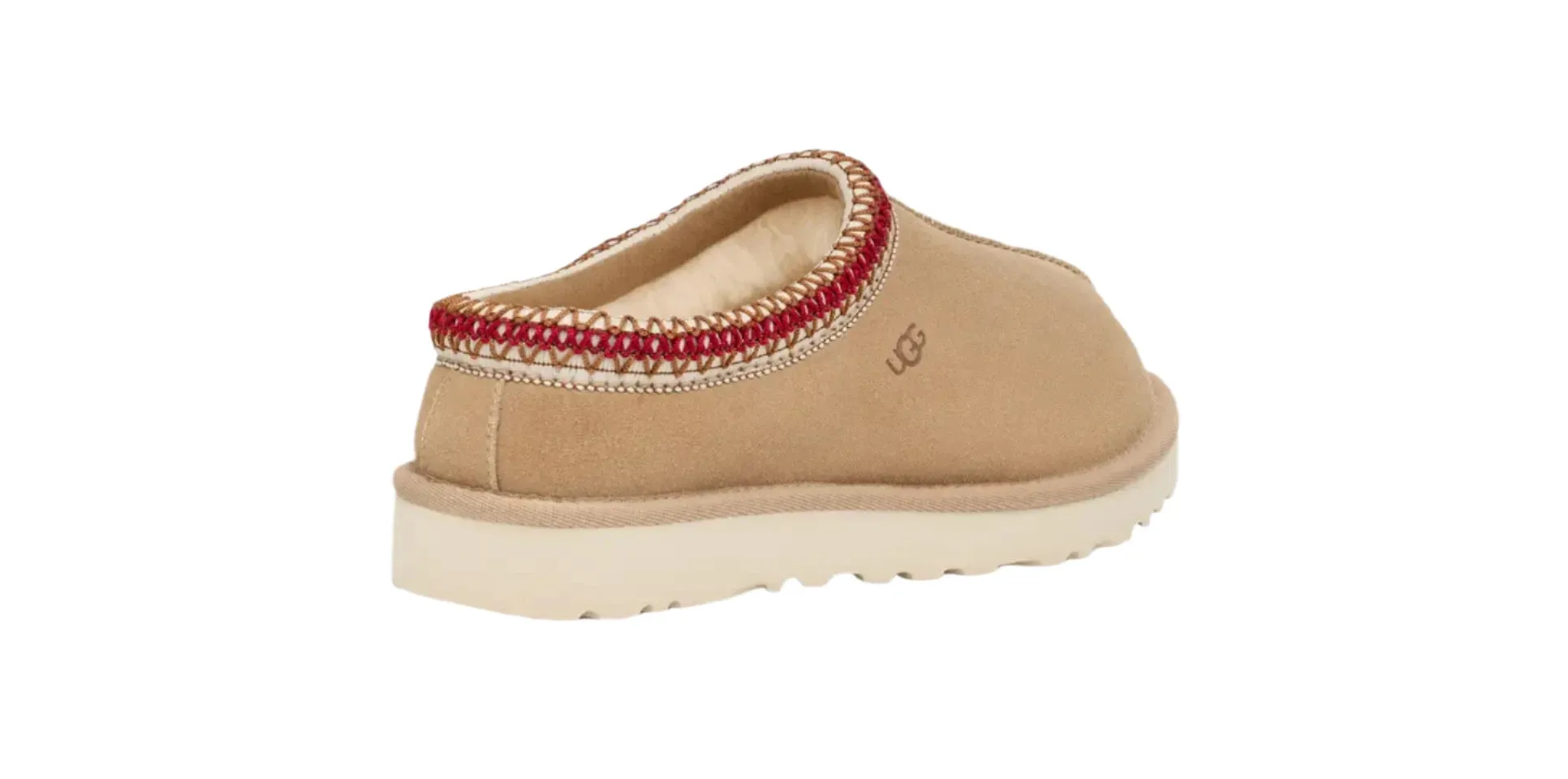 WOMEN'S UGG TASMAN SLIPPER | SAND / DARK CHERRY