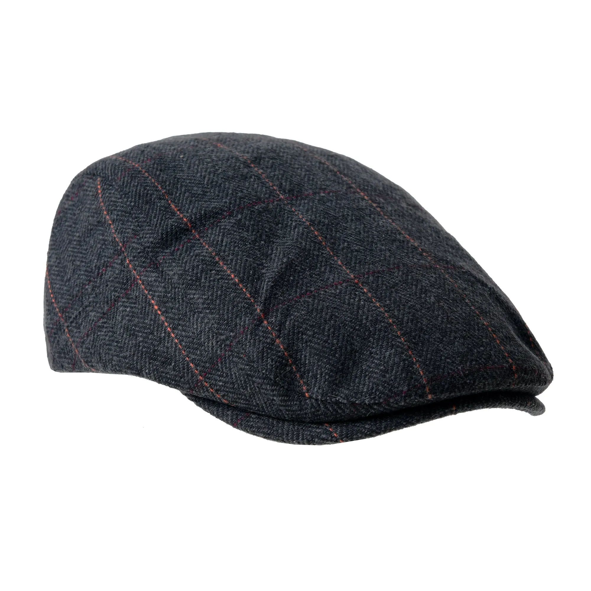 Wool Blend Flat Cap Classic Herringbone Ivy Gatsby Hat YZ30100