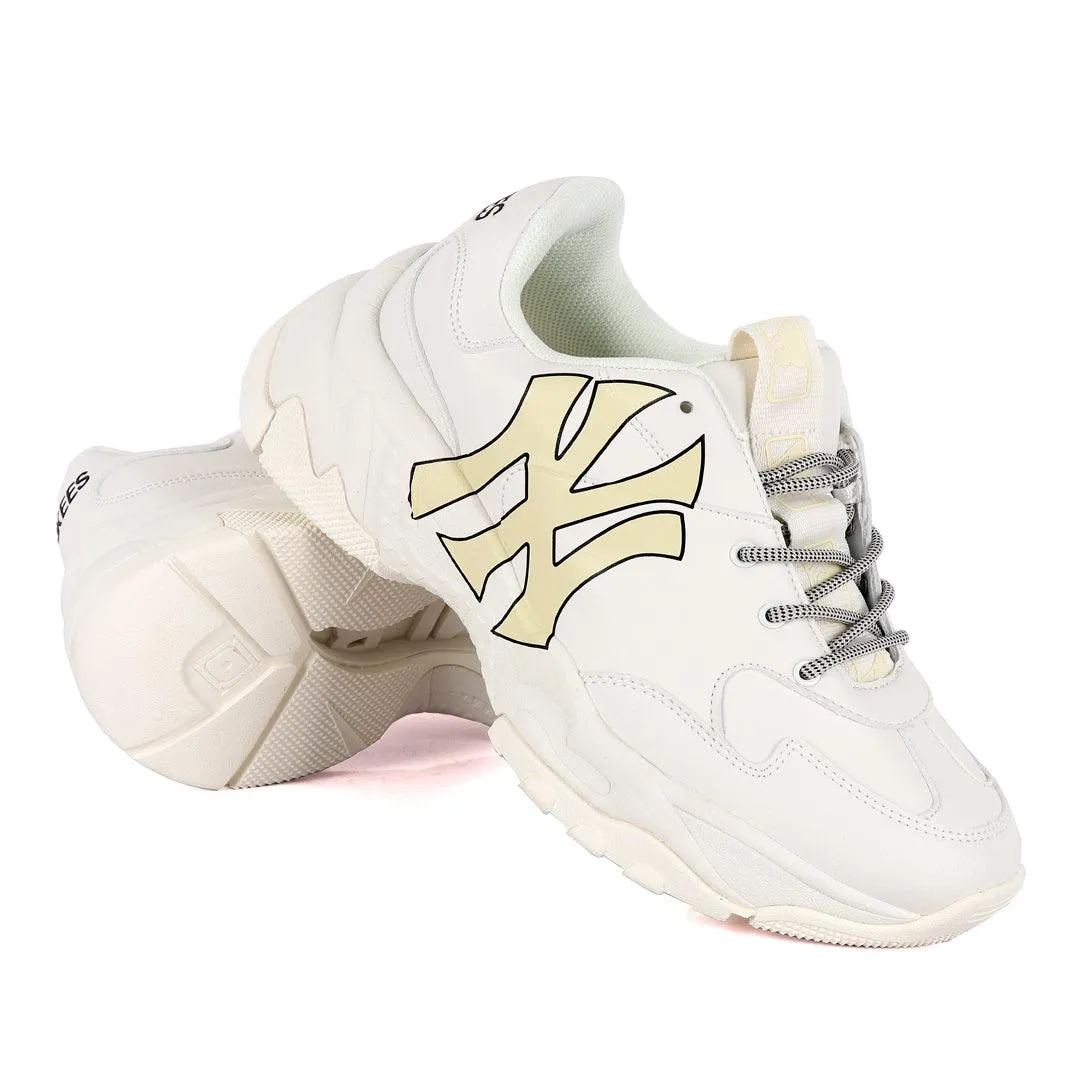 Yankees Big Ball Chunky Newyork White Sneakers